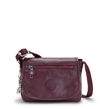 Kipling Sabian Metallic Crossbody Mini Çanta Bordo | TR 1864YX